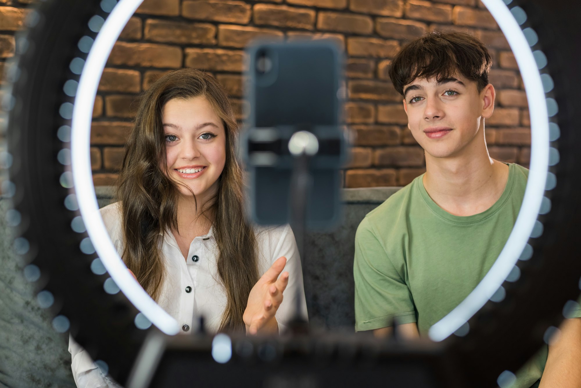 young blogger influencers shooting themselves