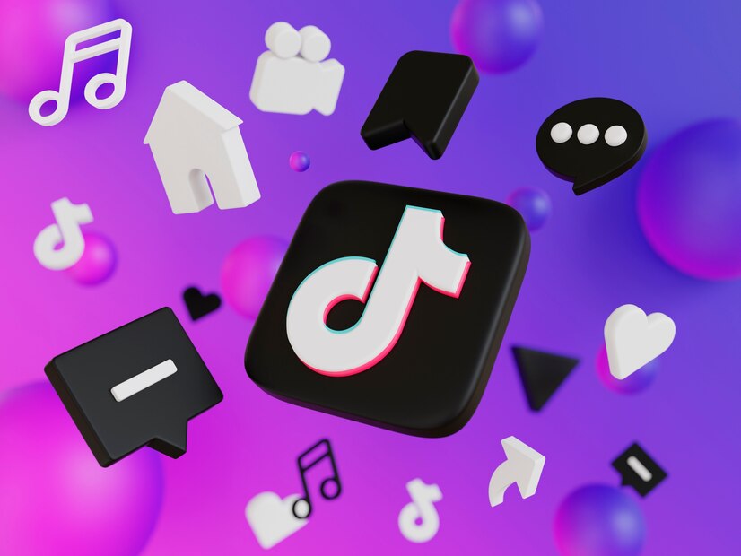 representacion iconos redes sociales tiktok