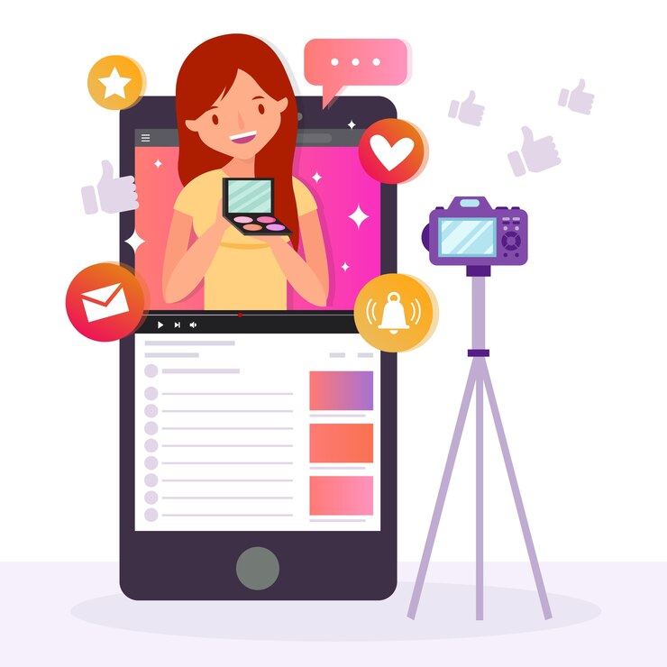 influencer grabando nuevo video 1